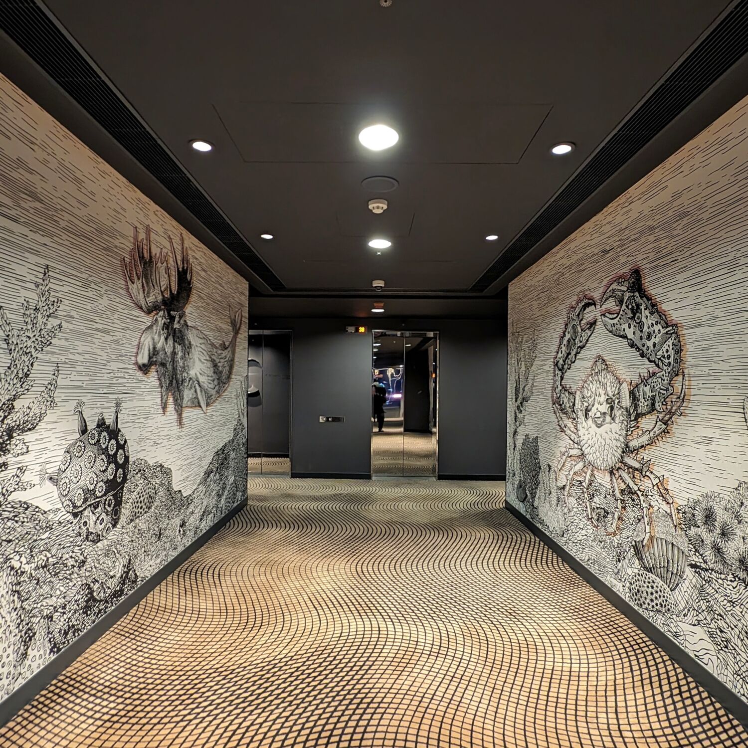 Mondrian Hong Kong Guest Floor Corridor