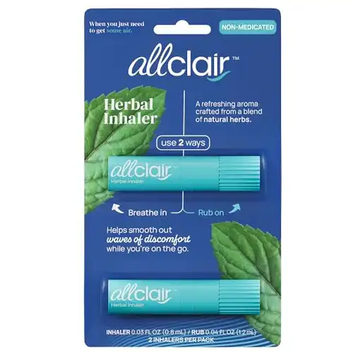 Allclair Herbal Inhaler - Natural Relief for Nausea